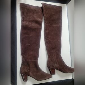 Lafayette 148 New York Lucille Suede Over The Knee Boot Sz 8US